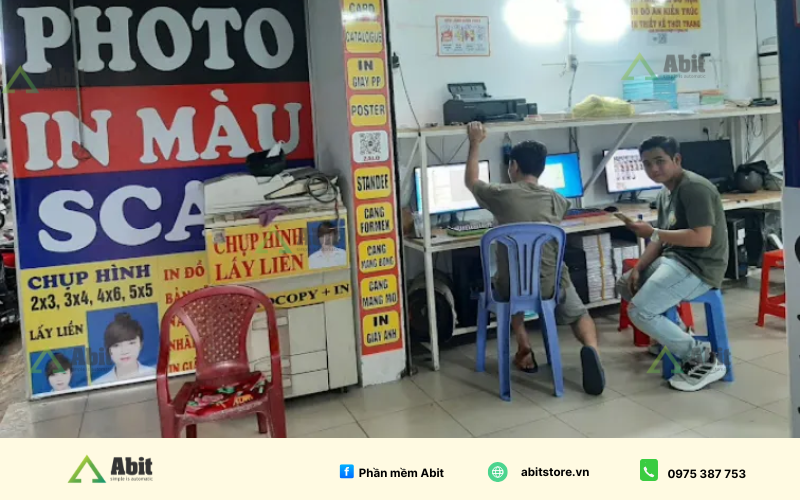 mở tiệm photo ở quê